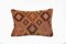 Turkish Burnt Orange Lumbar Kilim Cushion Covers, Image 1