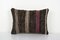 Vintage Brown Goat Hair Kilim Cushion Cover, Image 1