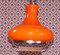 Lámpara colgante era espacial de vidrio naranja, años 70, Imagen 6