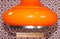 Lámpara colgante era espacial de vidrio naranja, años 70, Imagen 5