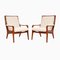 Vintage Teak Armchairs attributed to Howard Keith, 1960s, Set of 2, Image 1