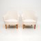 Vintage Swedish Samspel Armchairs attributed to Carl Malmsten, 1960s, Set of 2, Image 2