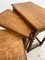 Tavolini a incastro antichi Barley Twist in quercia, anni '40, set di 3, Immagine 5
