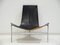 T-Chair en Cuir Noir par Katavolos, Littell, & Kelley pour Laverne International, 1950s 2