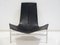 Black Leather T-Chair by Katavolos, Littell, & Kelley for Laverne International, 1950s 1