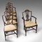 Chaises Hepplewhite Revival Victoriennes Antiques, Angleterre, 1890s, Set de 6 1