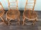 Garden Chairs in Bamboo and Wicker, Italy, 1960s, Set of 4 3