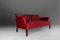 Empire Style Red Sofa, 1950s, Image 2