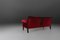 Empire Style Red Sofa, 1950s, Image 4