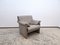 Grey Leather Armchair from de Sede, Image 3