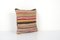 Vintage Kilim Striped Wool Cushion Cover, 2010s 3