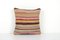 Vintage Kilim Striped Wool Cushion Cover, 2010s 1