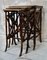 Victorian Bamboo Nest of Tables, 1880s, Set of 3 5