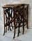 Victorian Bamboo Nest of Tables, 1880s, Set of 3, Image 5