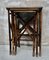 Victorian Bamboo Nest of Tables, 1880s, Set of 3, Image 4