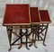 Victorian Bamboo Nest of Tables, 1880s, Set of 3, Image 1