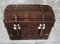 Antique Wicker Dome Topped Travel Trunk by Lisse Gallibourg, 1880s 4