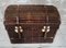 Antique Wicker Dome Topped Travel Trunk by Lisse Gallibourg, 1880s, Image 4