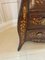 Antique 18th Century Mahogany Floral Marquetry Inlaid Cylinder Bureau, 1780s 18