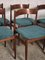 Wood & Boucle Model 107 Dining Chairs by Gianfranco Frattini for Cassina, 1960s, Set of 6 6