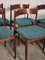 Wood & Boucle Model 107 Dining Chairs by Gianfranco Frattini for Cassina, 1960s, Set of 6, Image 6