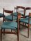 Wood & Boucle Model 107 Dining Chairs by Gianfranco Frattini for Cassina, 1960s, Set of 6, Image 3