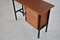 Vintage Teak Metall Beistelltisch, 1960er 3