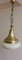 Deutsche Art Deco Deckenlampe aus Bronze, Messing und Glas, 1920er 2