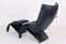 Lounge Chair and Stool in Blue Cowhide Leather from Berg Furniture, Denmark, 1999, Set of 2, Image 9