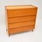 Vintage Satin Birch Chest of Drawers, 1950s, Image 1