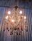 Vintage Italian Crystal Beaded 6-light Chandelier with Purple & Azure Drops 13