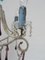 Lámpara de araña italiana vintage con cuentas de cristal y gotas moradas y azules, Imagen 10