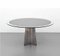 Table de Salle à Manger Ronde en Acier et Verre par Luigi Saccardo pour Maison Jansen, 1970s 2