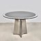Round Dining Table in Steel & Glass by Luigi Saccardo for Maison Jansen, 1970s, Image 1