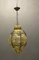 Lámpara colgante Craquelè de hierro forjado de cristal de Murano, años 60, Imagen 8