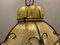 Lámpara colgante Craquelè de hierro forjado de cristal de Murano, años 60, Imagen 7
