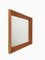 Italian Mirror in Fluted Walnut, 1970s, Image 1