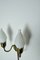 Brass and Opaline Glass 2-Arm Tulip Wall Lamp from Fog & Mørup, 1950s, Image 7