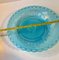 Pressed Uranium Blue Glass Bowl from Holmegaard, 1930s 6