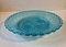 Pressed Uranium Blue Glass Bowl from Holmegaard, 1930s, Image 8