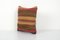 Small Turkish Striped Kilim Cushion Cover, 2010s, Image 3
