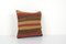 Small Turkish Striped Kilim Cushion Cover, 2010s 2