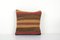 Small Turkish Striped Kilim Cushion Cover, 2010s 1