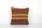 Small Turkish Striped Kilim Cushion Cover, 2010s, Image 1