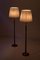 Swedish Modern Floor Lamps in Teak & Brass from Asea, 1950s, Set of 2 5