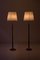 Lámparas de pie suecas modernas de teca y latón de Asea, años 50. Juego de 2, Imagen 6