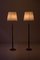 Moderne Schwedische Stehlampen aus Teak & Messing von Asea, 1950er, 2er Set 6