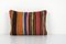 Vintage Turkish Striped Wool Cushion Cover, 2010s 1