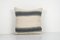 Vintage Gray Striped Organic Hemp Kilim Cushion Cover, 2010s 1