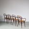 Charlie Chaplin Dining Chairs from Thonet, Romania, 1960s, Set of 4 3